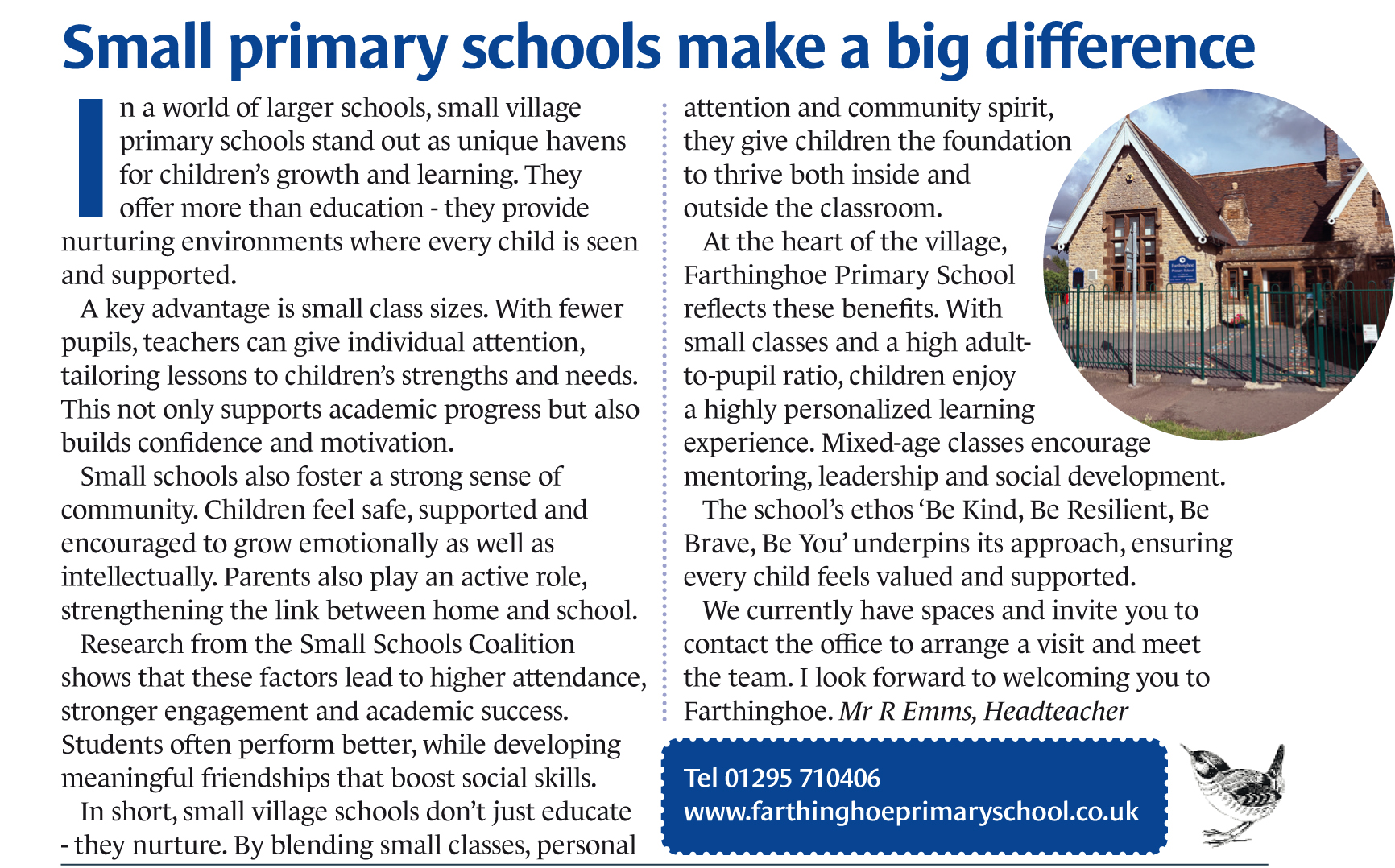 Farthinghoe Primary School OctNov25